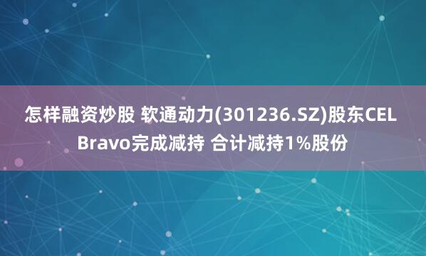 怎样融资炒股 软通动力(301236.SZ)股东CEL Bravo完成减持 合计减持1%股份