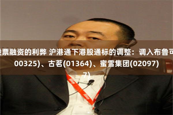 股票融资的利弊 沪港通下港股通标的调整：调入布鲁可(00325)、古茗(01364)、蜜雪集团(02097)